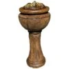 Henri Studio 37" High Maple Leaf Tall Patio Bubbler Fountain 2 Henri Studio 37" High Maple Leaf Tall Patio Bubbler Fountain -Golden Lighting Shop henri studio 37 inch high maple leaf tall patio bubbler fountain 6w669