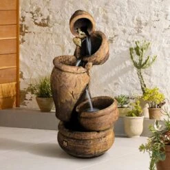 Henri Studio 42" High Relic Unique Balancing Act Fountain