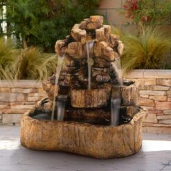 Henri Studio 43" High Medium Rock Falls Fountain