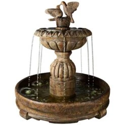 Henri Studio 58"H Relic Lava Paloma Cascada In Pool Fountain