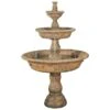 Henri Studio 71" High Triple Tazza Tier Garden Fountain -Golden Lighting Shop henri studio 71 inch high triple tazza tier garden fountain 96941