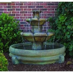 Henri Studio Montreux 32" Cast Stone 2-Tier Garden Fountain 7 Henri Studio Montreux 32" Cast Stone 2-Tier Garden Fountain -Golden Lighting Shop henri studio montreux 32 inch cast stone 2 tier garden fountain 2h111views1