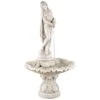 Henri Studio Rosalie Pompeii 67"H Cast Stone Garden Fountain -Golden Lighting Shop henri studio rosalie pompeii 67 inchh cast stone garden fountain 03346
