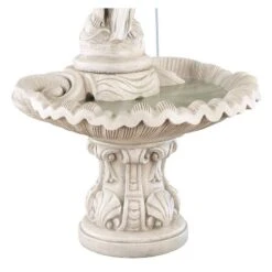 Henri Studio Rosalie Pompeii 67"H Cast Stone Garden Fountain -Golden Lighting Shop henri studio rosalie pompeii 67 inchh cast stone garden fountain 03346views2