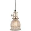 Hi-Lite Aubrey 5 1/4" Wide Polished Nickel Blown Glass Mini Pendant -Golden Lighting Shop hi lite aubrey 5 and one quarter inch wide polished nickel blown glass mini pendant 996r0