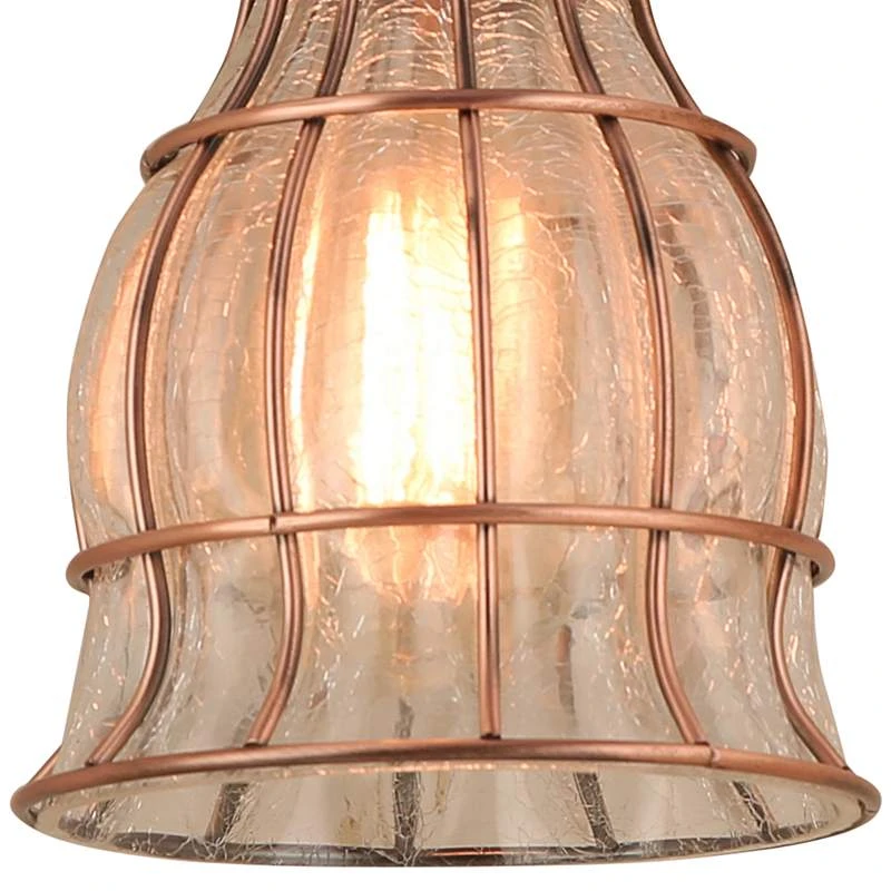 Hi-Lite Aubrey 5 1/4" Wide Weathered Copper Blown Glass Mini Pendant 4 Hi-Lite Aubrey 5 1/4" Wide Weathered Copper Blown Glass Mini Pendant - Image 2