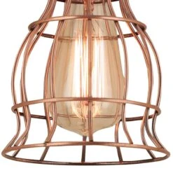Hi-Lite Aubrey 5 1/4" Wide Weathered Copper Mini Pendant Light -Golden Lighting Shop hi lite aubrey 5 and one quarter inch wide weathered copper mini pendant light 995r0views1