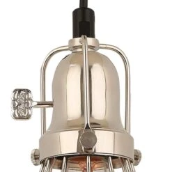 Hi-Lite Baldwin 5 1/2" Wide Polished Nickel Mini Pendant Light -Golden Lighting Shop hi lite baldwin 5 and one half inch wide polished nickel mini pendant light 986r0views2