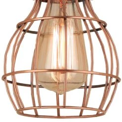 Hi-Lite Baldwin 5 1/2" Wide Weathered Copper Mini Pendant Light -Golden Lighting Shop hi lite baldwin 5 and one half inch wide weathered copper mini pendant light 988r0views1