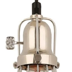 Hi-Lite Baldwin 7 1/4" Wide Polished Nickel Mini Pendant Light -Golden Lighting Shop hi lite baldwin 7 and one quarter inch wide polished nickel mini pendant light 990r0views2