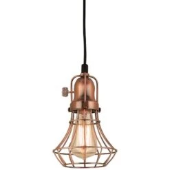 Hi-Lite Lani 6" Wide Weathered Copper Mini Pendant Light