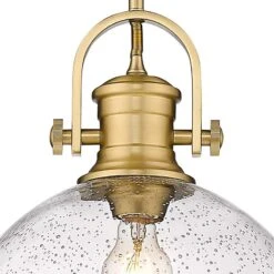Golden Lighting Hines 13 1/2" Wide Brushed Champagne Bronze Pendant Light -Golden Lighting Shop hines 13 and one half inch wide brushed champagne bronze pendant light 464y1views1