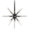 Hinkley Ariel 36"W Black 16-Light Starburst Pendant Light -Golden Lighting Shop hinkley ariel 36 inchw black 16 light starburst pendant light 86n47
