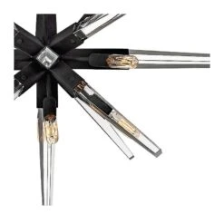 Hinkley Ariel 40"W Black 12-Light Starburst Pendant Light -Golden Lighting Shop hinkley ariel 40 inchw black 12 light starburst pendant light 86n48views1