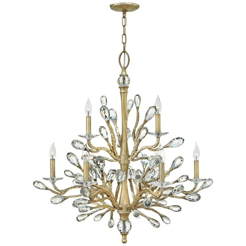 Hinkley Eve 33 1/2" Wide Champagne Gold 9-Light Chandelier 4 Hinkley Eve 33 1/2" Wide Champagne Gold 9-Light Chandelier - Image 2