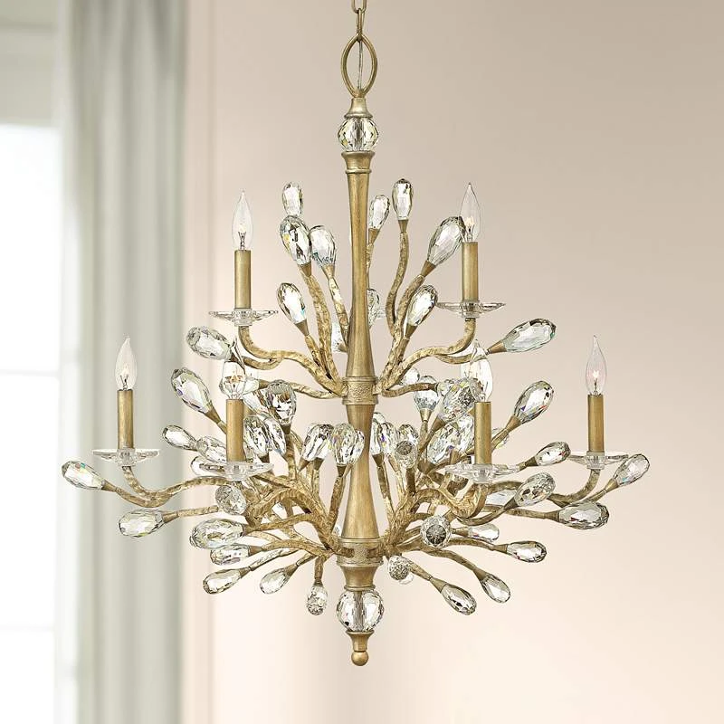 Hinkley Eve 33 1/2" Wide Champagne Gold 9-Light Chandelier 3 Hinkley Eve 33 1/2" Wide Champagne Gold 9-Light Chandelier