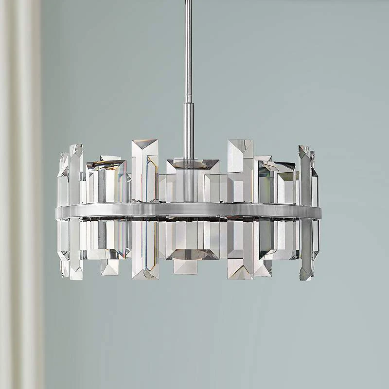 Hinkley Odette 24" Wide Polished Nickel Pendant Light 3 Hinkley Odette 24" Wide Polished Nickel Pendant Light
