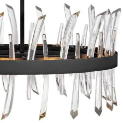 Hinkley Revel 28" Wide Black And Crystal Pendant Light 8 Hinkley Revel 28" Wide Black And Crystal Pendant Light -Golden Lighting Shop hinkley revel 28 inch wide black and crystal pendant light 86m99views1