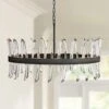 Hinkley Revel 36 1/4" Wide Black And Crystal Pendant Light 1 Hinkley Revel 36 1/4" Wide Black And Crystal Pendant Light -Golden Lighting Shop hinkley revel 36 and one quarter inch wide black and crystal pendant light 86n01cropped