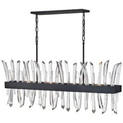 Hinkley Revel 41 1/2" Wide Black And Crystal Island Pendant