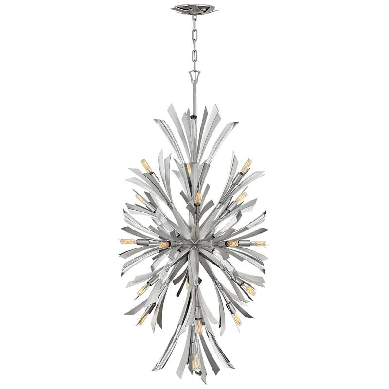 Hinkley Vida 24" Wide Glacial Metal 19-Light Pendant Light 4 Hinkley Vida 24" Wide Glacial Metal 19-Light Pendant Light - Image 2