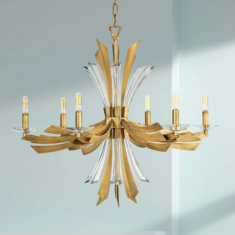 Hinkley Vida 29 1/4"W Burnished Gold 6-Light Chandelier 3 Hinkley Vida 29 1/4"W Burnished Gold 6-Light Chandelier