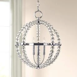 Hudson Valley Danville 21 1/4" Wide Polished Nickel Pendant