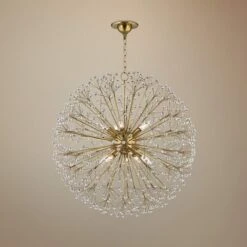 Hudson Valley Dunkirk 30" Wide Aged Brass Chandelier