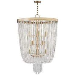 Hudson Valley Royalton 26" Wide Aged Brass Pendant Light -Golden Lighting Shop hudson valley royalton 26 inch wide aged brass pendant light 9j410views1