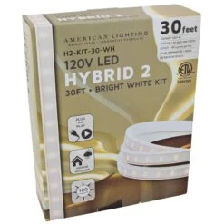 Hybrid 2 30-Foot Bright White LED Tape Light Kit 8 Hybrid 2 30-Foot Bright White LED Tape Light Kit -Golden Lighting Shop hybrid 2 30 foot bright white led tape light kit 10v68views1