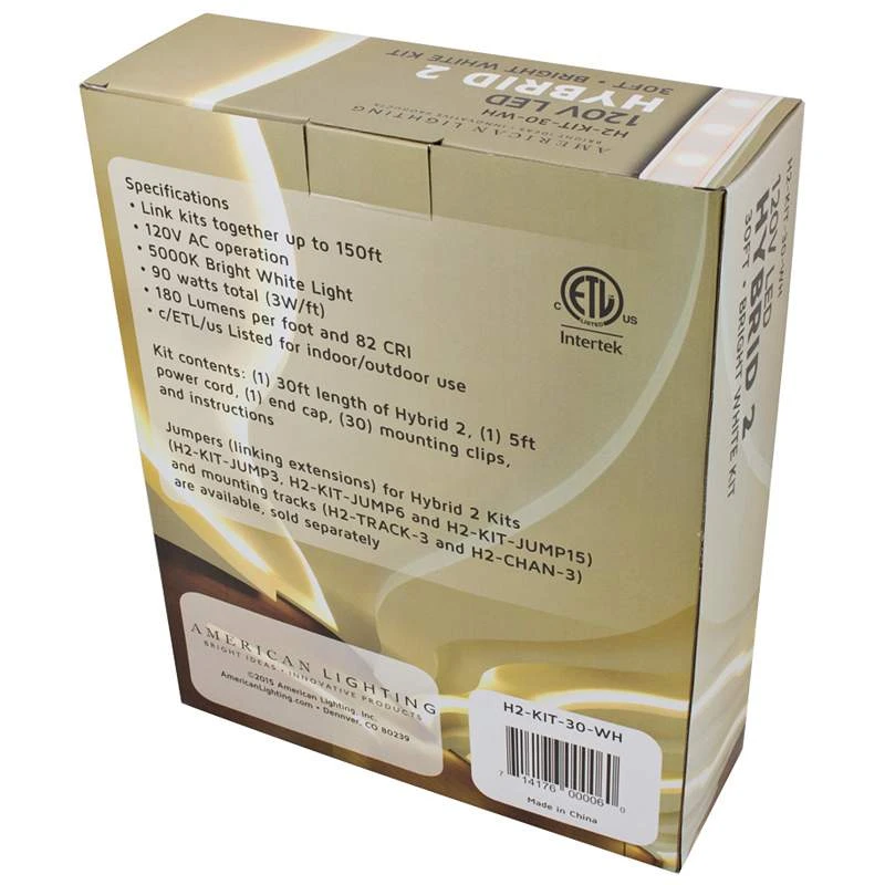 Hybrid 2 30-Foot Bright White LED Tape Light Kit 6 Hybrid 2 30-Foot Bright White LED Tape Light Kit - Image 4