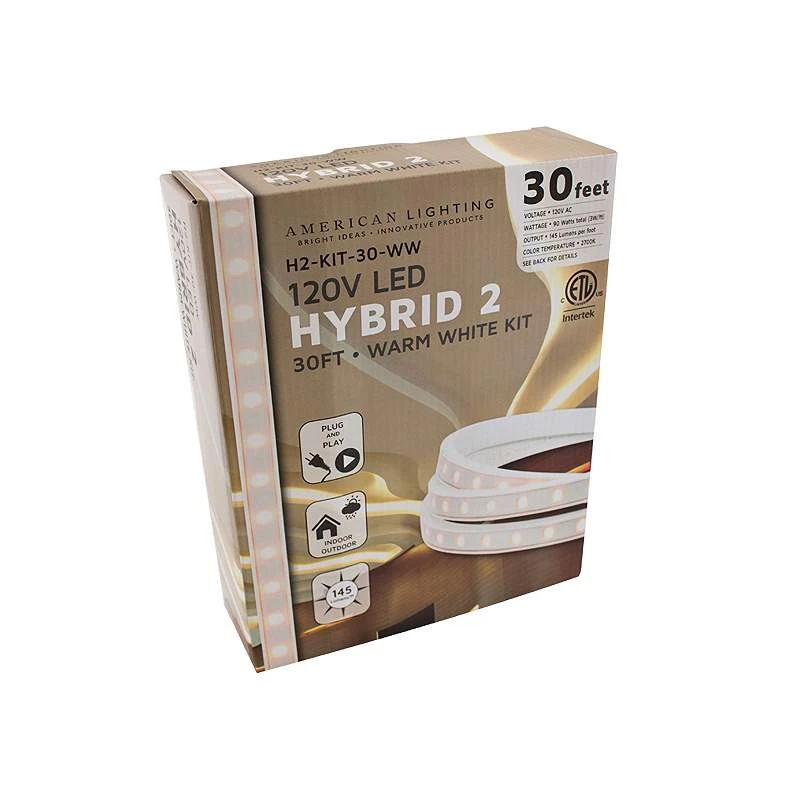 Hybrid 2 30-Foot Warm White LED Tape Light Kit 4 Hybrid 2 30-Foot Warm White LED Tape Light Kit - Image 2