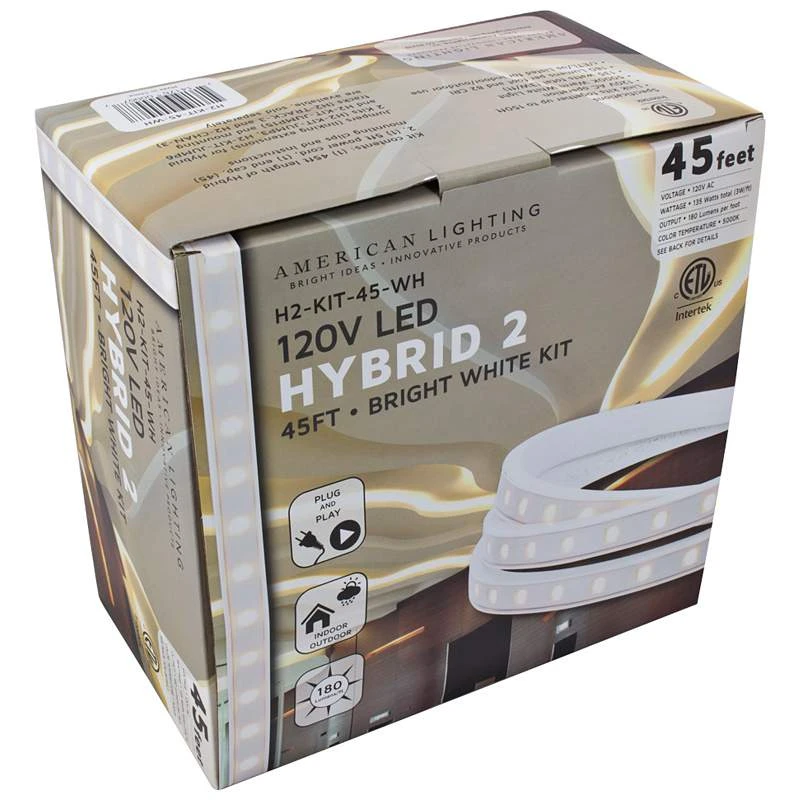 Hybrid 2 45-Foot Bright White LED Tape Light Kit 4 Hybrid 2 45-Foot Bright White LED Tape Light Kit - Image 2