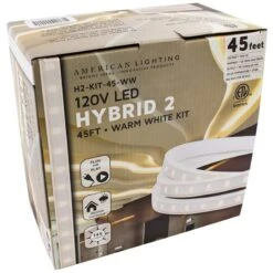 Hybrid 2 45-Foot Warm White LED Tape Light Kit -Golden Lighting Shop hybrid 2 45 foot warm white led tape light kit 9n871views1
