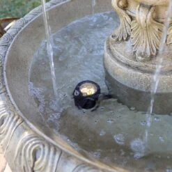 Ibiza 62" High Sandstone 3-Tier LED Outdoor Floor Fountain 11 Ibiza 62" High Sandstone 3-Tier LED Outdoor Floor Fountain -Golden Lighting Shop ibiza 62 inch high sandstone 3 tier led outdoor floor fountain 78f11views3