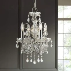 Imperial 12" Wide Chrome 4-Light Mini Chandelier