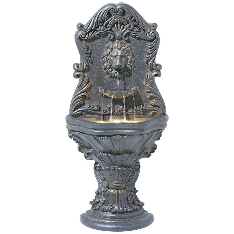 Imperial Lion Acanthus 50" High Fountain With LED Light 4 Imperial Lion Acanthus 50" High Fountain With LED Light - Image 2
