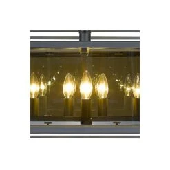 Infinity 20" Wide Misty Charcoal 8-Light Pendant -Golden Lighting Shop infinity 20 inch wide misty charcoal 8 light pendant 95v41views1