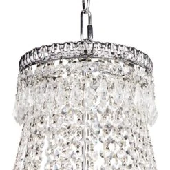 James Moder Ibiza 24"W Silver 11-Light Crystal Chandelier -Golden Lighting Shop james moder ibiza 24 inchw silver 11 light crystal chandelier 2g491views2