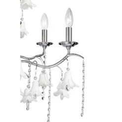 James Moder Murano 26" Wide Silver 6-Light Chandelier -Golden Lighting Shop james moder murano 26 inch wide silver 6 light chandelier 19j07views1