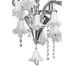 James Moder Murano 26" Wide Silver 6-Light Chandelier -Golden Lighting Shop james moder murano 26 inch wide silver 6 light chandelier 19j07views2