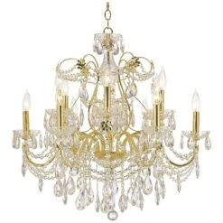 James R. Moder Belle Wave Twelve Light Chandelier -Golden Lighting Shop james r moder belle wave twelve light chandelier 56500