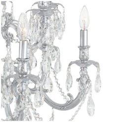 James R. Moder Brindisi 28" Wide Silver 12-Light Chandelier -Golden Lighting Shop james r moder brindisi 28 inch wide silver 12 light chandelier 45n73views4