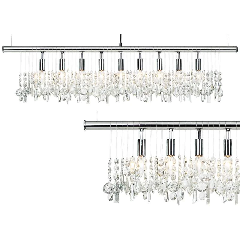 James R. Moder Broadway Crystal Bar Island Chandelier 4 James R. Moder Broadway Crystal Bar Island Chandelier - Image 2