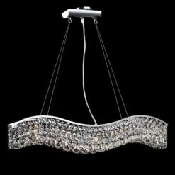 James R. Moder Impact Wave 36" Wide Imperial Crystal Pendant