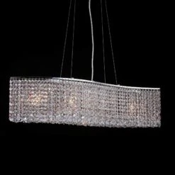 James R. Moder Wave 33" Wide Imperial Crystal Pendant