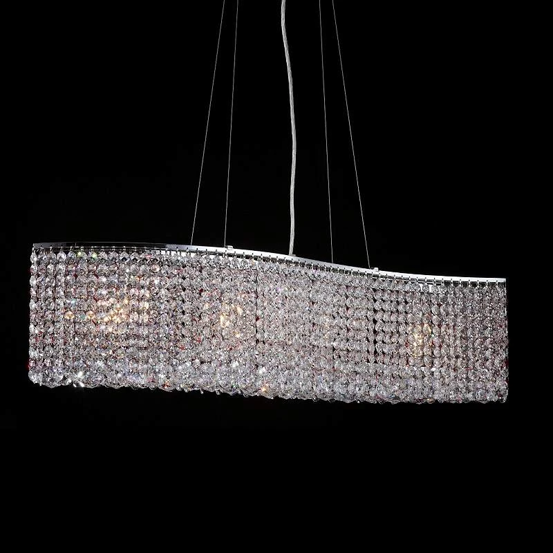 James R. Moder Wave 33" Wide Imperial Crystal Pendant 3 James R. Moder Wave 33" Wide Imperial Crystal Pendant