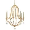 John Richard 37 1/2"W Light Gold Crystal 8-Light Chandelier -Golden Lighting Shop john richard 37 and one half inchw light gold crystal 8 light chandelier 11c04