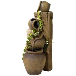 John Timberland Cascading 33" High Three Jugs Rustic Fountain -Golden Lighting Shop john timberland cascading 33 inch high three jugs rustic fountain r6373views2