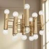 Jonathan Adler Milano 23 1/2"W Polished Brass 17-Light Pendant Light -Golden Lighting Shop jonathan adler milano 23 and one half inchw polished brass 17 light pendant light 478h0cropped